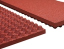 Mosolut Rubber Stabil Platte Eggnot, 100 x 50 x 5,5 cm, raster 23 mm - Rot